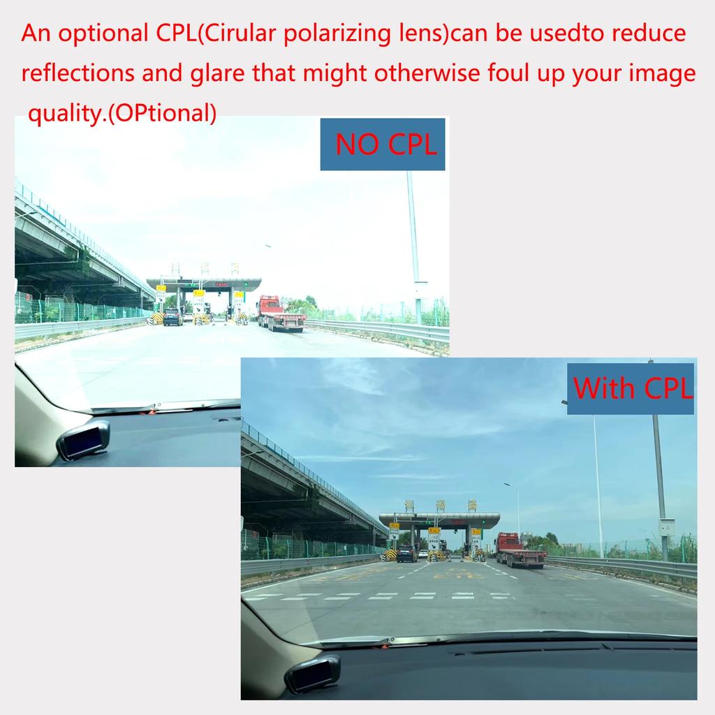 For DDPAI Dash Cam Mola N3 HD Lens Dust Protection Anti Glare CPL Filter for DDPAI N3 Pro Static Sticker