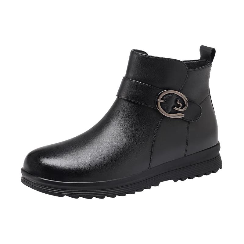 Red Dragonfly Women s Winter Warm Leather Ankle Boots 38