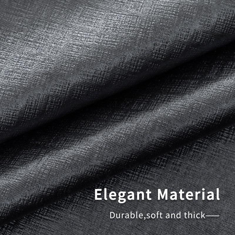 Solid Color Blackout Fabric Balcony Sunshade Thermal Insulated Curtain With Eyelets Perfect For Home And Office Use Energy Efficient Curtains