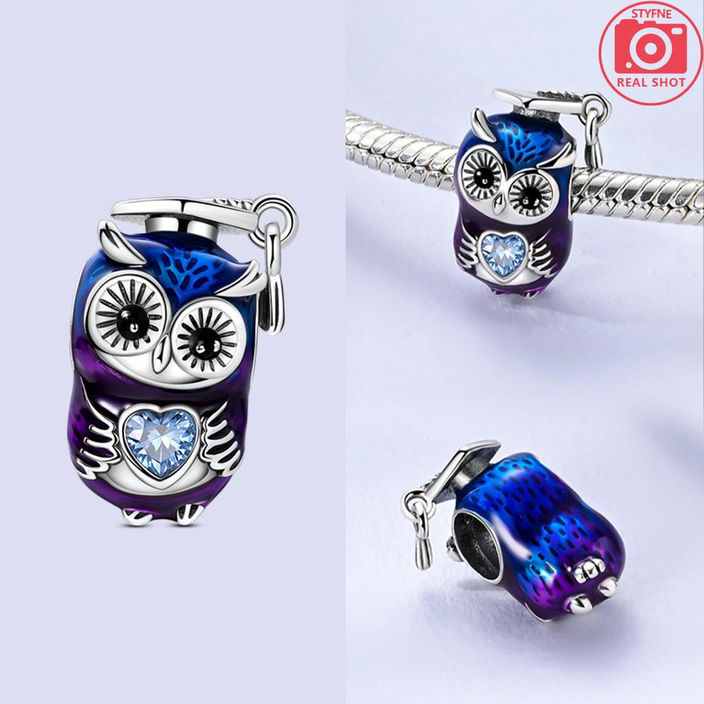 Exquisite Animal Firefly Blue Bow Dolphin Beads Fit Bracelet Charms Copper Original Jewelry Making Women Anniversary Gifts