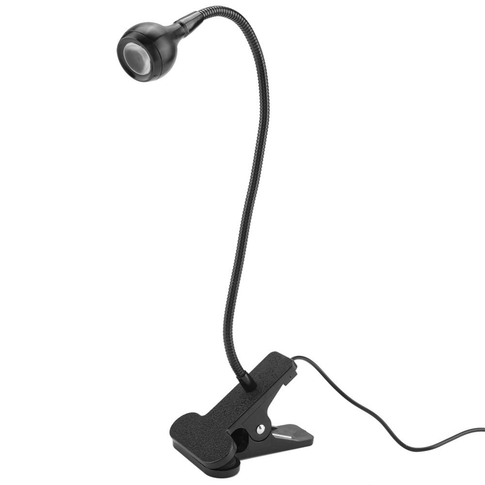 USB Powered USB LED Table Light Adjustable Gooseneck LED Clip On Light Mini Desk Night Lamp Study