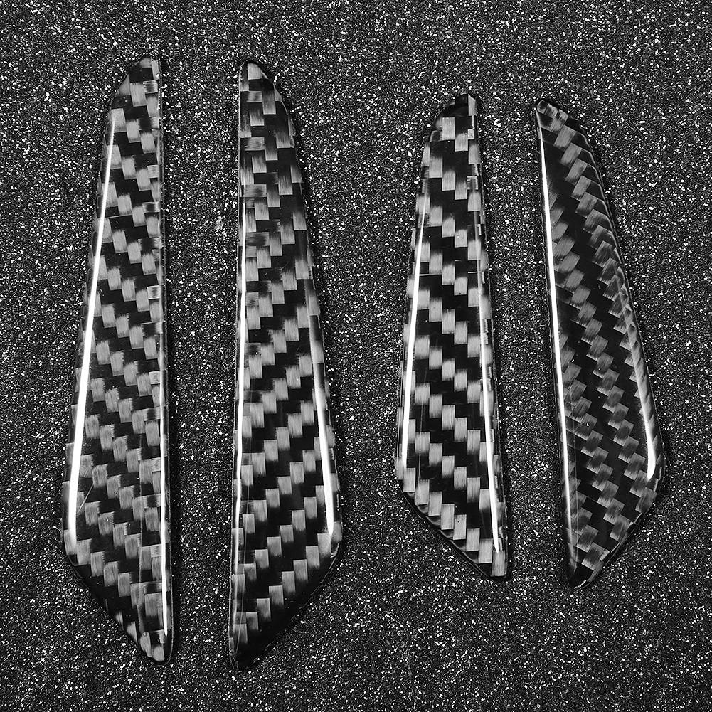 4pcs Car Door Edge Reflector Decorative Protector Anti Collision Crash Bar Strip