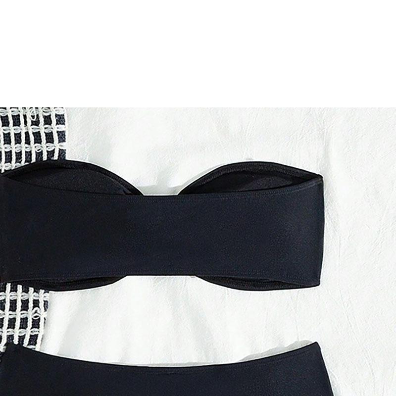Solid Color G-String Bikini Breathtaking Bathing Suit with Feminine Bandage Design Deal Brazilian Bikini for the Beachwear