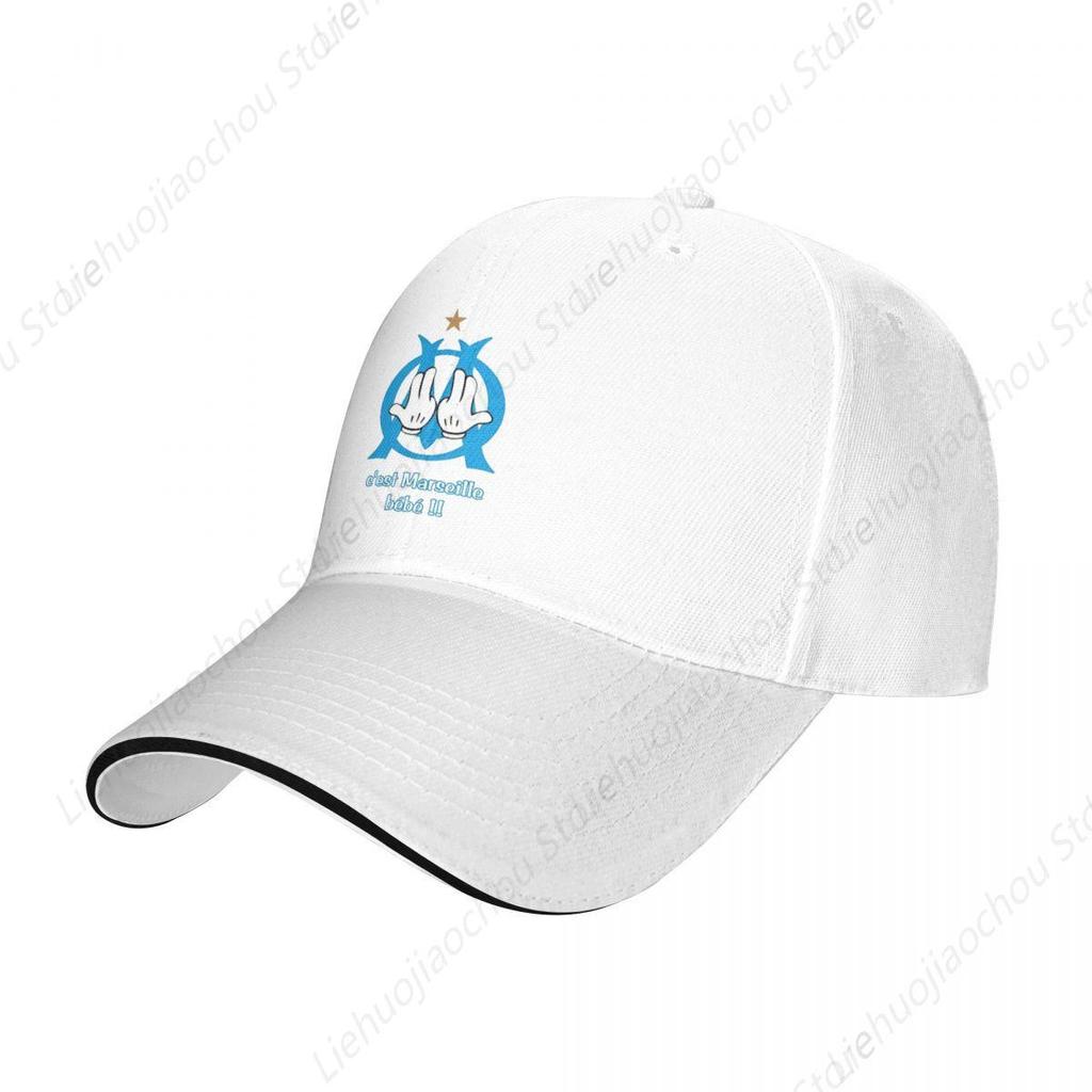 C'est Marseilles Bebe Rapper OM Baseball Cap Vintage JUL Sandwich Cap Unisex Women Adjustable Sun Hat Outdoor