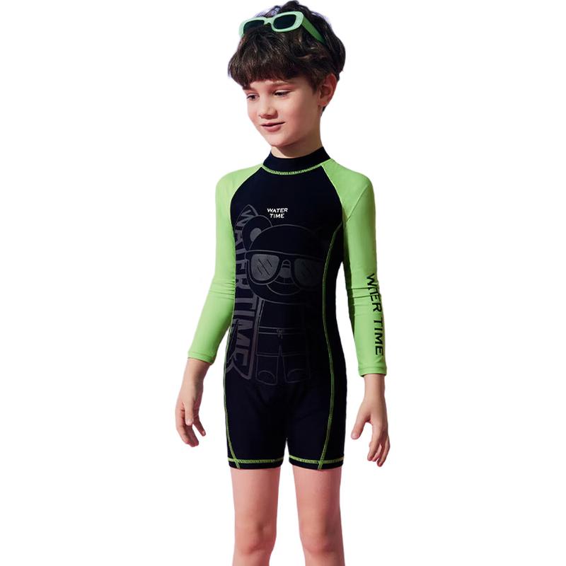WATERTIME Boys  Long-Sleeve One-Piece Swimsuit Size 12