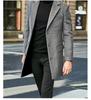 European Men's Mid-Length Wool Coat: Upgraded British Style for Autumn/Winter