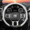 Zkfan8 Suitable for Ram Perforated Leather Steering Wheel Cover, Non-Slip, Sweat-Absorbent, Breathable, Integrated Snap-On Protective Cover for Pickup