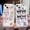 Cartoon Cute for Apple 17 Mobile Phone Case 5promax Silicone Airbag 14 Transparent 16 Anti-drop Protective Cover