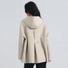 Fengxun Women's Hooded Double-Faced Wool Winter Coat