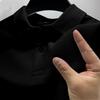 Men's 2024 Lapel Half-Sleeve Polo: Fashionable, Casual, Business-Ready T-Shirt