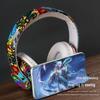 Graffiti Niebieski LED Luminous Bezprzewodowy Zestaw Słuchawkowy Bluetooth 8686