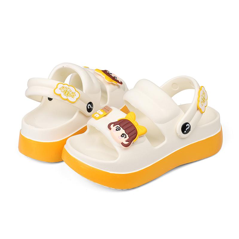 Fashion Cute Summer Slippers Women's EVA Outer Wear Non-Slip Odorless Beach Shoes Versatile Casual Home Use Sandals Fringe Element