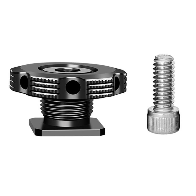 

Aluminum Hot Shoe Mount Adapter Compatibles Tripods Gimbals LED Panel And Smartphone Stabilizers 1
