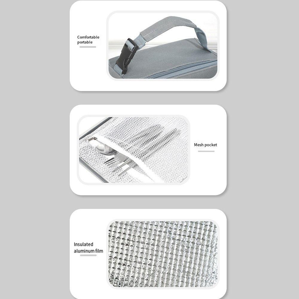Large Capacity Lunch Bag Waterproof Lunch Pail Meal Bags Durable Insulated Lunch Box  Office