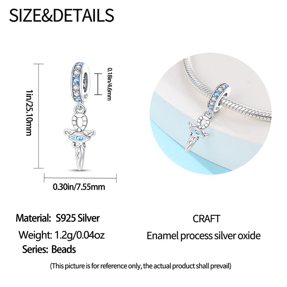 Copper Egyptian Symbol Amulet Pendant Ankh Eye Of Horus Charm Fit Original Charms Bracelet Women Diy Jewelry Gift