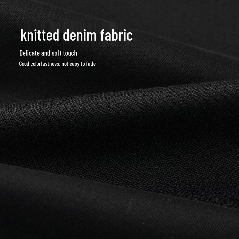 HLA Men's Black Straight-Leg Jeans