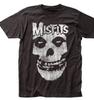 T-shirt da uomo Misfits Teschio Usurato Nera