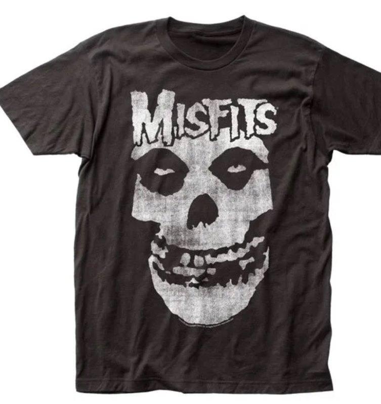 Misfits Distressed Skull Mens T-shirt Black S