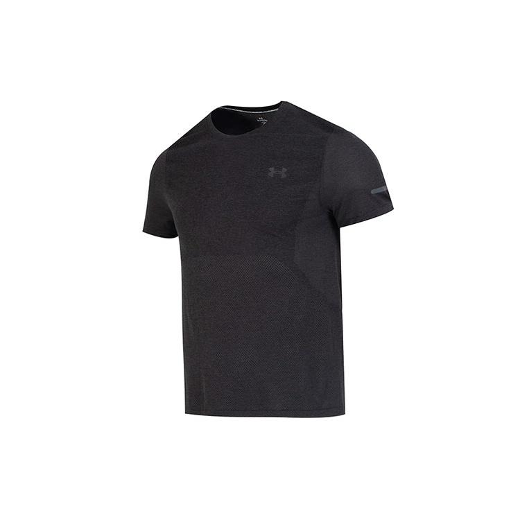Under Armour Seamless Stride Short Sleeve Black Men s 1375692-001 M