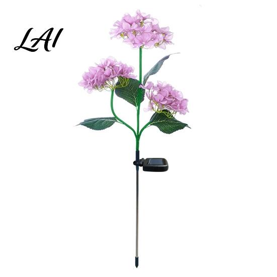 Weather-Resistant Outdoor Lights Fairy Hydrangea Light LED Solar Powered Garden Stake Lights