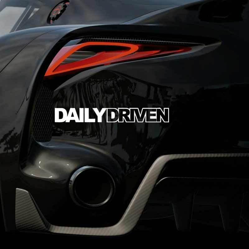 Daily Driven Letters Sticker Unique Reflective Funny Car Decals