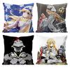 Anime G-Goblin S-Slayer Pillow Case Anti-dustmite Pillowcase Invisible zipper silky short plush Sofa cushion cover