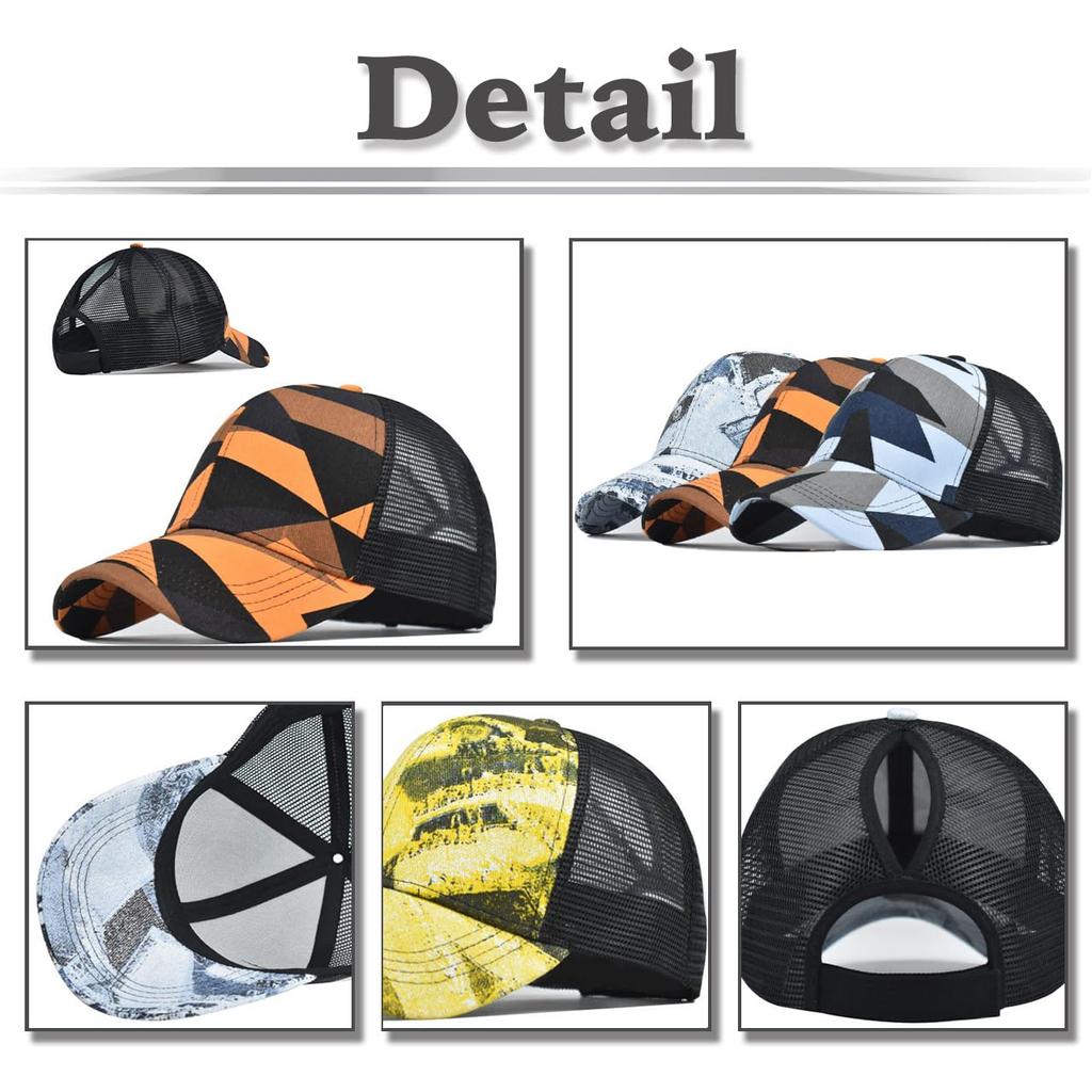 White Fang Hat Cap Mesh Baseball Cap Adjustable Casual Sports Breathable Men Women CZA459 (Gray)