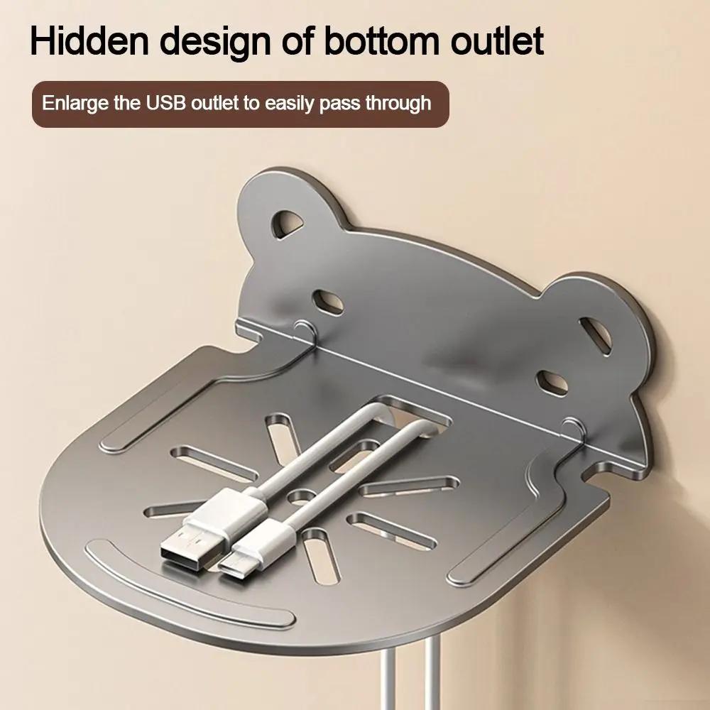 Wall-mounted Wireless Camera Support Bracket Hole-free Surveillance System Bracket Living Room Shelf Carbon Steel Material