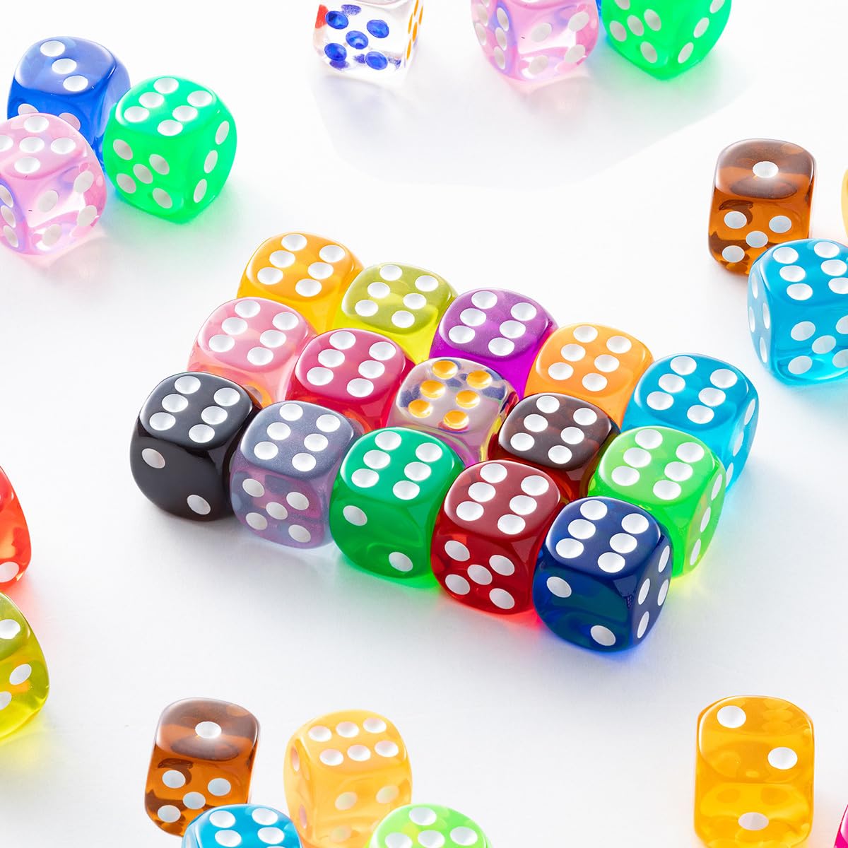 

OZMAIN Dice Set 16mm TRPG Board Game Interior Decoration 2 Pieces 15 Colors 30 Pieces