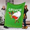 Grinch-Thema Bedruckte Decke Perfekt für Sofa Bett Reisen Außenbereich Maschinenwaschbar Gemütlich Langlebig