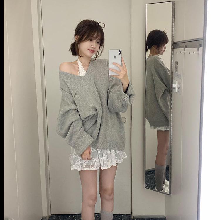 Retro Lace Patchwork Halter Tie-Up Tank Dress for Women