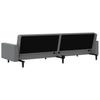 2 Seater Sofa Bed Grey Faux Leather
