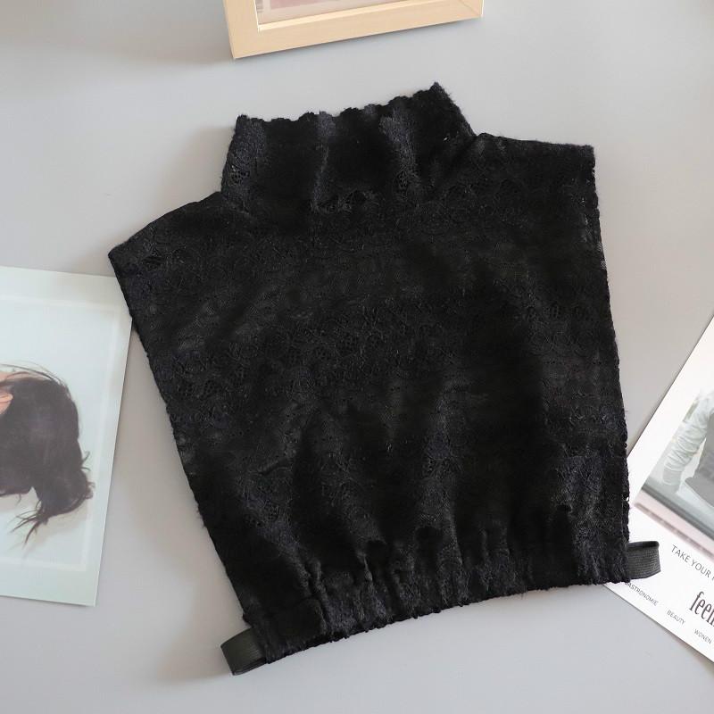 

Кружевной воротник-стойка с воротником-стойкой для женщин, съемный воротник, полурубашка для женщин, блузка с отворотом и лацканами, женская одежда, аксессуары