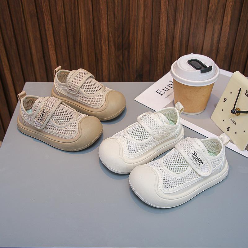Baby shoes 2025 spring and summer new breathable baby toddler shoes for 1-3 years old children and girls soft-soled single-mesh shoes