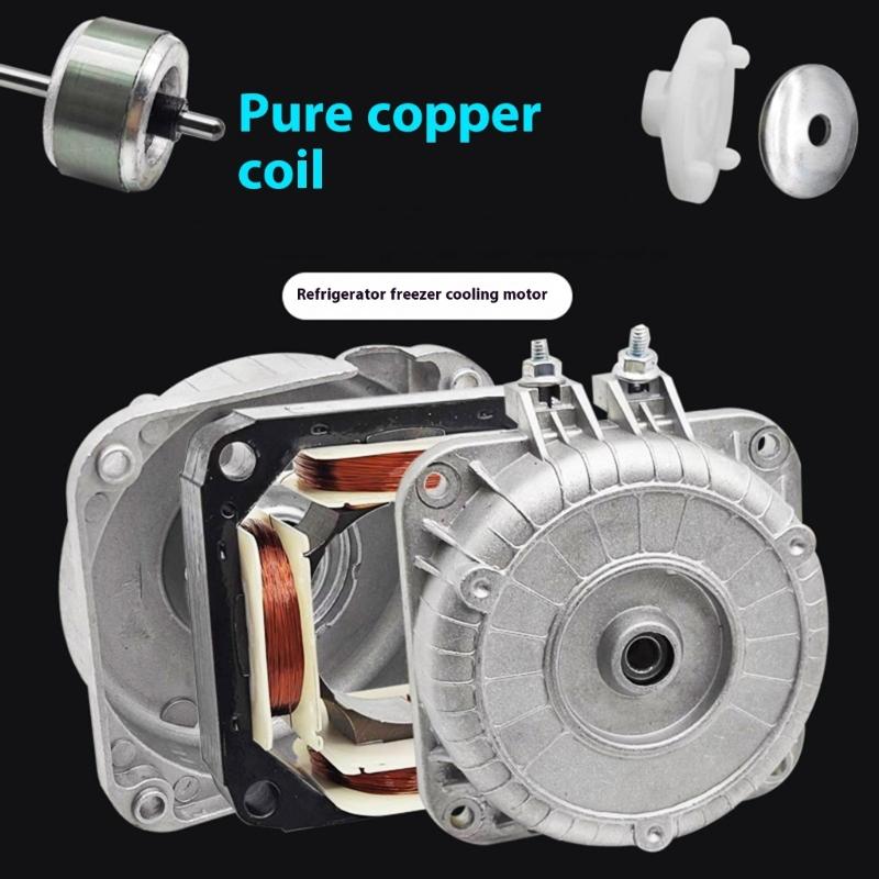 High Performances Cooling Motor Refrigerator Condensers Fan Copper Texture Perfect for Domestic and Commercial Kitchens