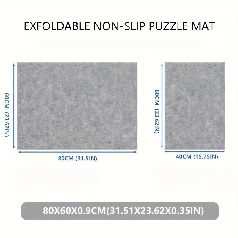 1pc Foldable Puzzle Mat Decorative Board - 80x60cm Non-Slip Lightweight for 1000pcs Jigsaw, Multi-Color Storage Enthusiast