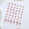 3D Crystal Bow Nail Stickers: Cute Black & White Self-Adhesive Embossed Decals
