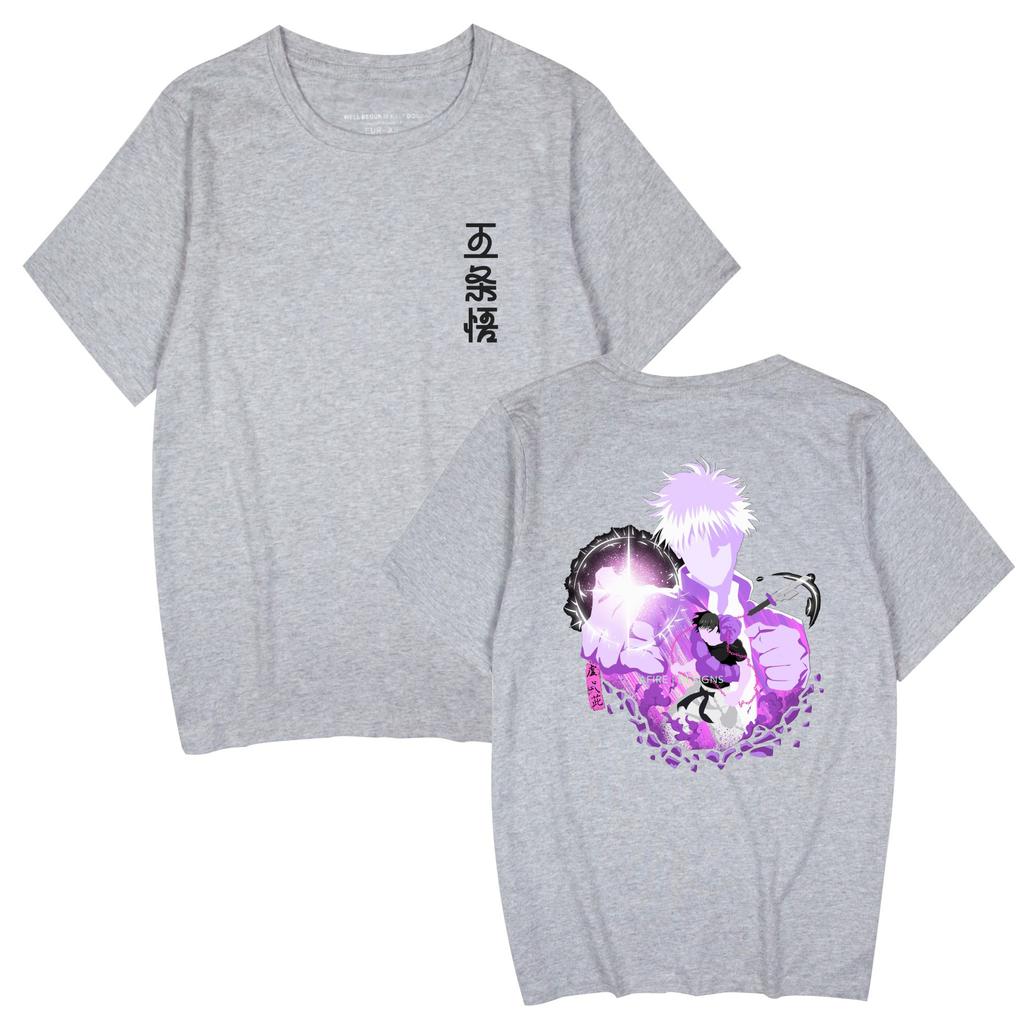 Jujutsu Kaisen Shirts Round Neck Short Sleeve Funny Clothes Jujutsu Kaisen Cartoon Printed Unisex T-Shirt