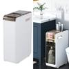 Bathroom Slim Cabinet Narrow Slim Cabinet with Rolling Wheels Storage Floor Cabinet Side Organizer for Home Bathroom Living Room
