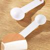 1Set Measuring Cups And Spoons Set White Plastic Kitchen Tools For Baking Cooking Mixing With Accurate Markings