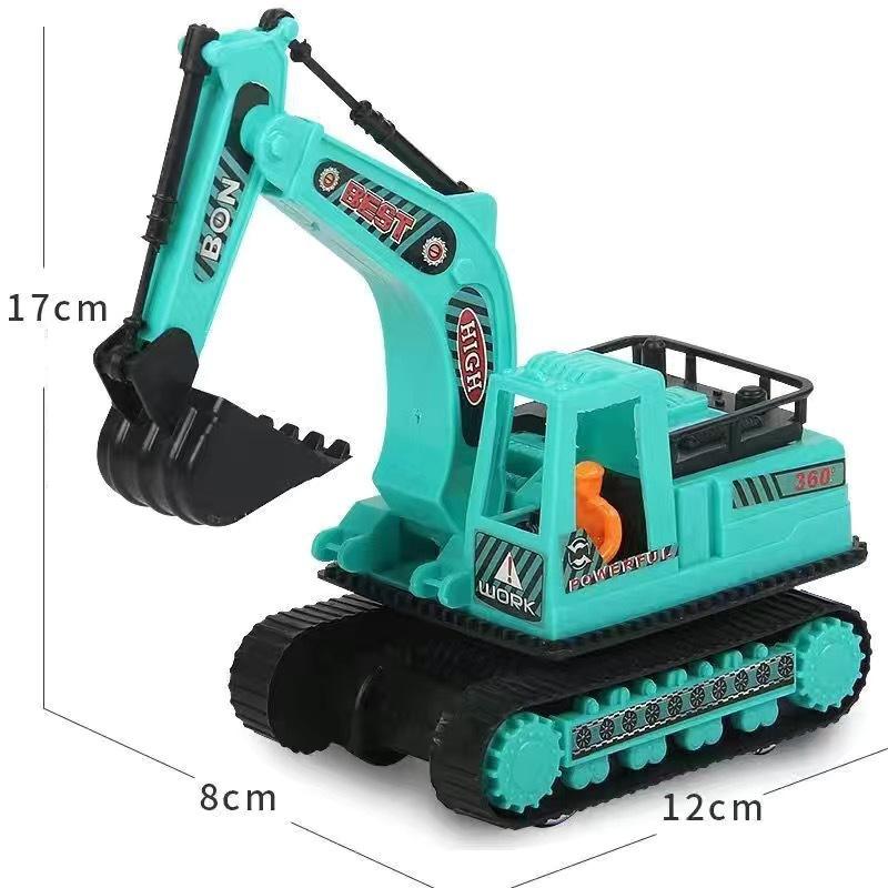 

Engineering Diecast Toys for Boys Plastic Construction Excavator Kids Truck Children Vehicle Model Gifts зелёный