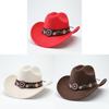 Jazz Hat For Adults With Chain Decor And Wide Brim For Casual Fashion And Outdoor Wear