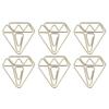 100pcs Metallic Paper Clips Golden Electroplating Process Anti Rust Paper Clips Non Skid with