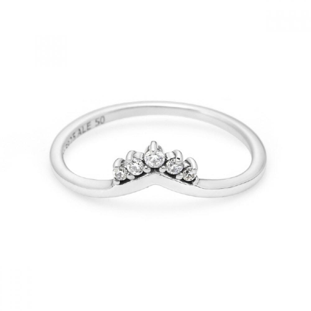 

Pandora 198282cz Timeless Tiara Wishbone Silver Ring 198282CZ-56