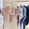 Ladies' Cross Hollow Diamond Knitted Shawl Spring&Summer Triangle Jacket Fashionable Air-Conditioned Room Warm&Wide Shoulder