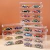 1pc Plastic Stackable Display Stand and Storage Box for Toy Car Models - Transparent Showcase Organizer for Collectibles