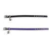 2pcs Pet Collar Color Blocking Dress-up Adjustable Stylish Pet Faux Leather Collar