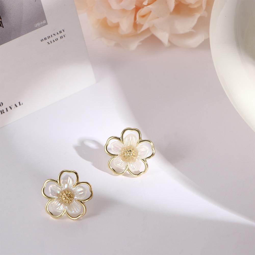

Простые серьги-клипсы Fritillaria Gold Color в виде цветка-тычинки, клипсы для ушей, серьги-гвоздики, цветочные серьги