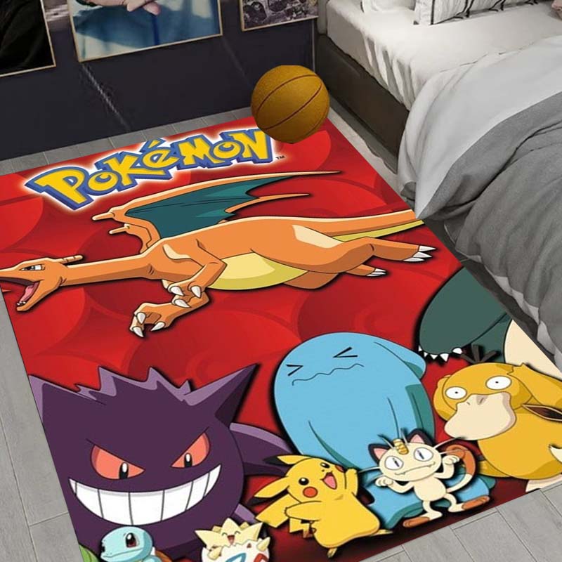 Charizard Charmander Pokemon Living Room Non-Slip Area Rug Soft Carpet for Bedroom Kids Playroom Sofa,Home Decor Doormat Gift-22