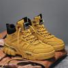 Men's Tooling Martin Boots Autumn New Leather Thick Sole Heightening Outdoor Sports Mountaineering High Top Martin Boots Men's Boots